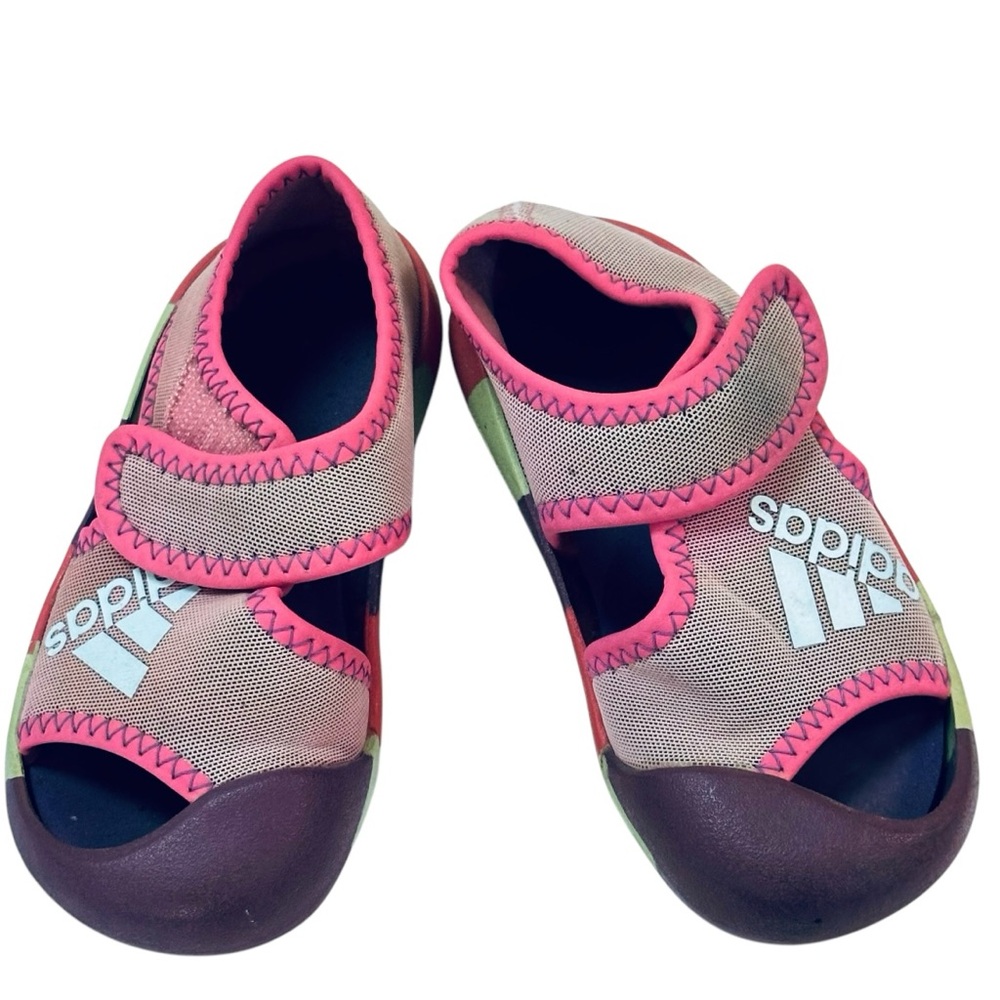 Adidas Kids Pink and Purple Sandals 6.5 k